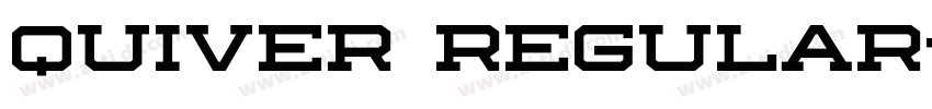 Quiver Regular字体转换 Quiver Regular字体转换